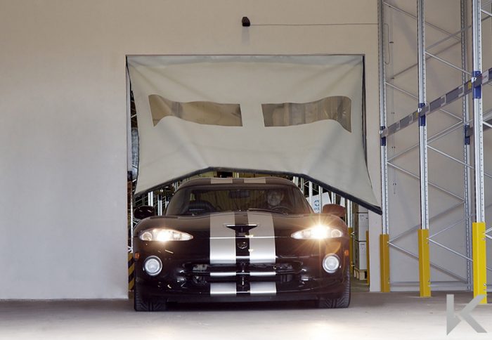 grey rapid speed door