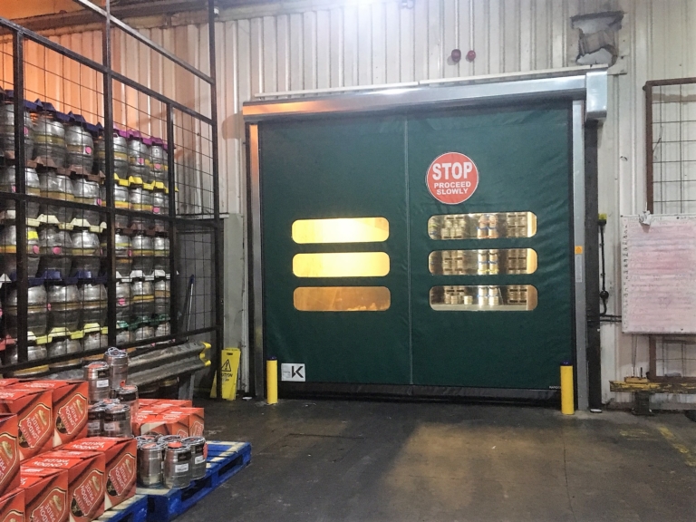 Rapidor Impact high speed roller doors with insulated curtain