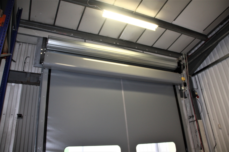 high speed grey door