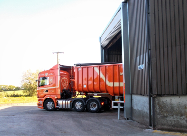 rapid roller door with truck