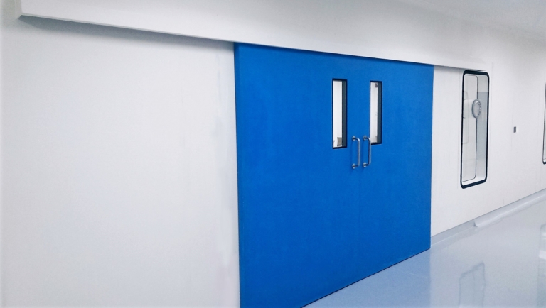 Sanidor HG Sliding GRP Door - Blue
