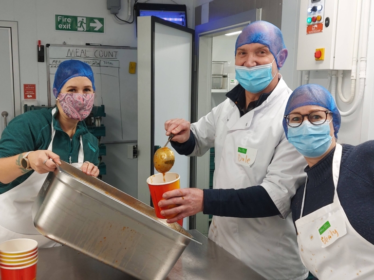 Staff volunteering at The Felix Project