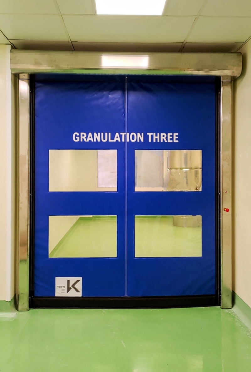 Rapidor Pharma High Speed Door Bespoke Artwork